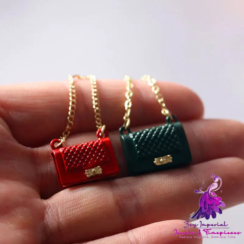 Dollhouse Miniature Metal Bag Accessories Decorative