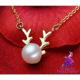 Small Elk Pearl Pendant