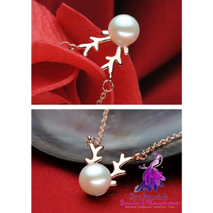 Small Elk Pearl Pendant