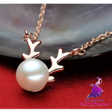 Small Elk Pearl Pendant