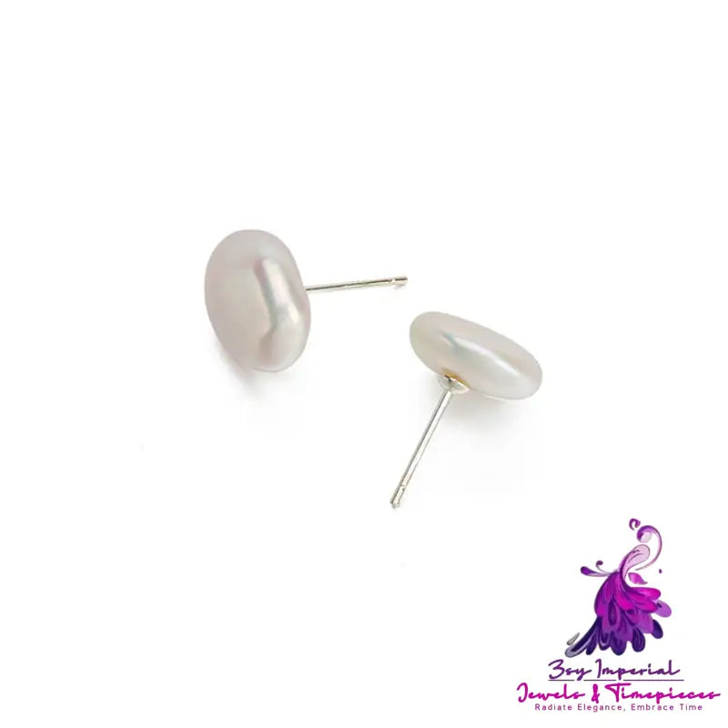 Design Highlight Natural Freshwater Pearl Stud Earrings