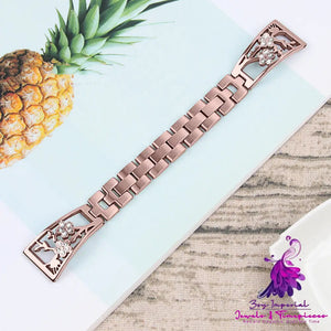 Plum Set Diamond Detachable Watch Strap