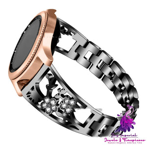 Plum Set Diamond Detachable Watch Strap