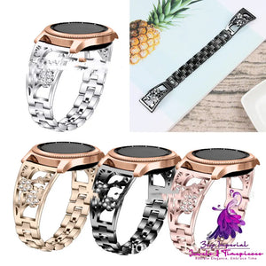 Plum Set Diamond Detachable Watch Strap