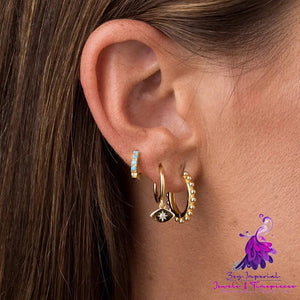 Sunflower Devil’s Eye Fashion Earrings