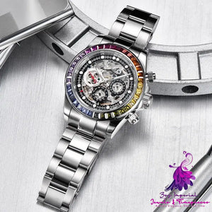 Transparent Dial Men’s Mechanical Watch