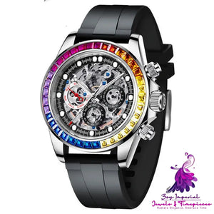 Transparent Dial Men’s Mechanical Watch