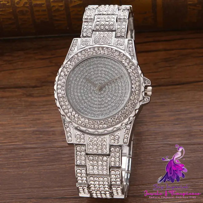 Sky Star Diamond Alloy Steel Band Watch