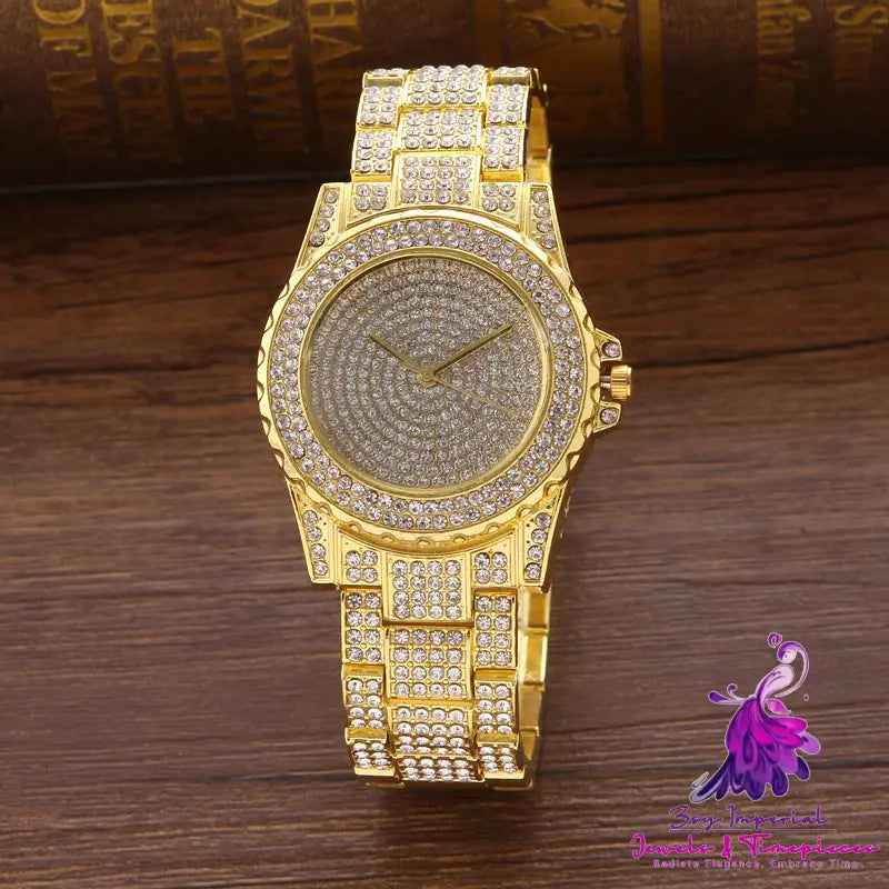 Sky Star Diamond Alloy Steel Band Watch