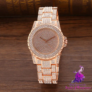 Sky Star Diamond Alloy Steel Band Watch