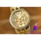 Geneva Fashion Diamond Alloy Watch