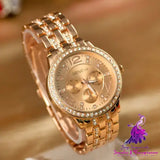 Geneva Fashion Diamond Alloy Watch