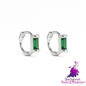 Simple Diamond Ear Buckle Earrings