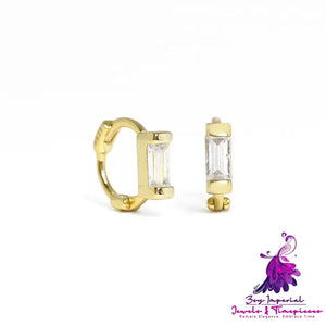 Simple Diamond Ear Buckle Earrings