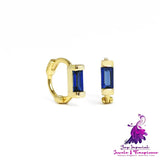 Simple Diamond Ear Buckle Earrings