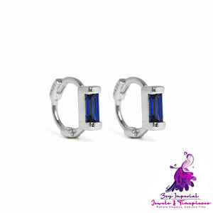 Simple Diamond Ear Buckle Earrings