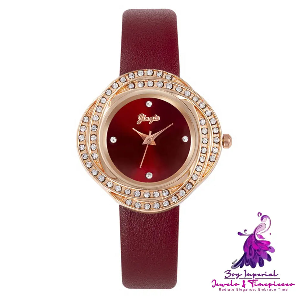 Diamond Dial Women’s Quartz Watch