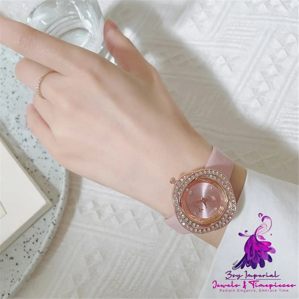 Diamond Dial Women’s Quartz Watch