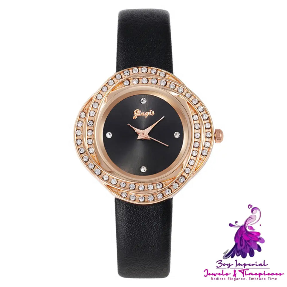 Diamond Dial Women’s Quartz Watch