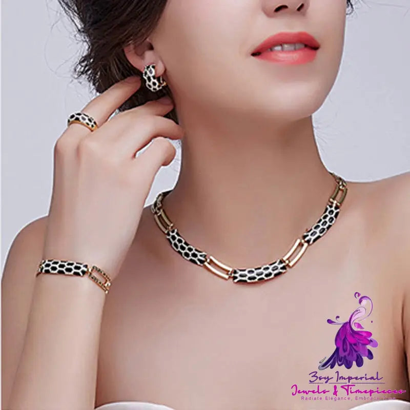 Diamond Earring Necklace Set