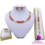 Diamond Earring Necklace Set