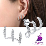 Diamond Inlaid Vibrato Cold Earrings