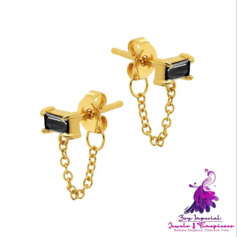 Versatile Diamond Zirconia Earrings