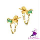 Versatile Diamond Zirconia Earrings