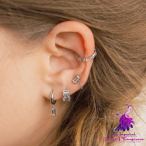 Versatile Diamond Zirconia Earrings