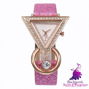 Triangle Dial Diamond Women’s Watch