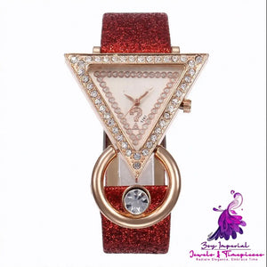 Triangle Dial Diamond Women’s Watch