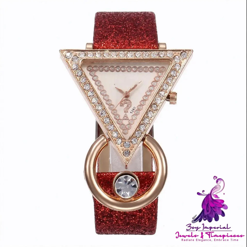 Triangle Dial Diamond Women’s Watch