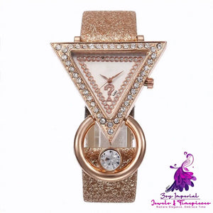 Triangle Dial Diamond Women’s Watch