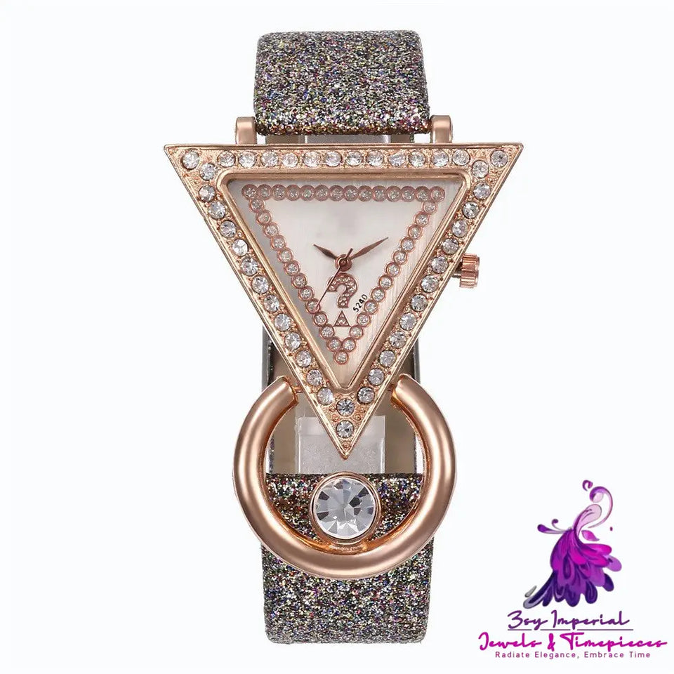 Triangle Dial Diamond Women’s Watch