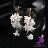 Women’s Fashion Diamond-encrusted Floral Earrings