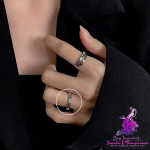 Pearl Zircon Diamond Love Ring