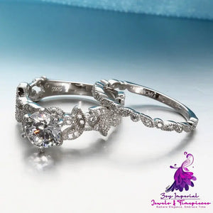 Princess Diamond Tree Leaf Ring