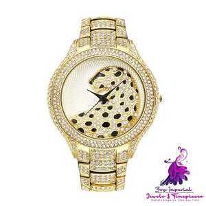 Leopard Full Diamond Ladies Watch