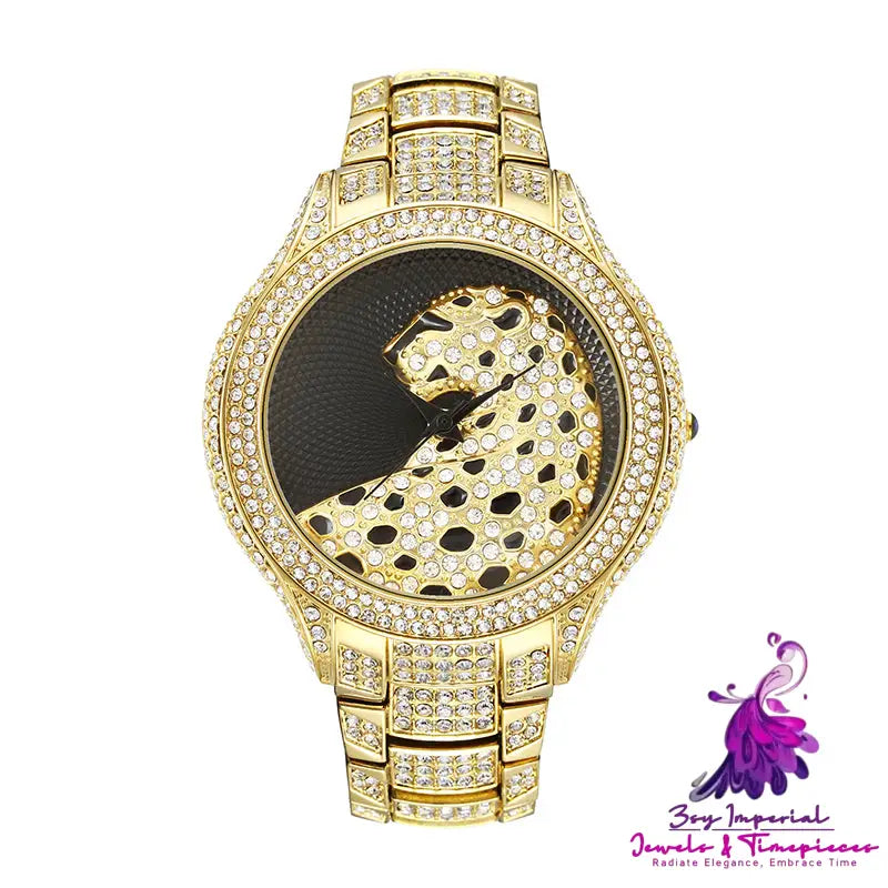 Leopard Full Diamond Ladies Watch