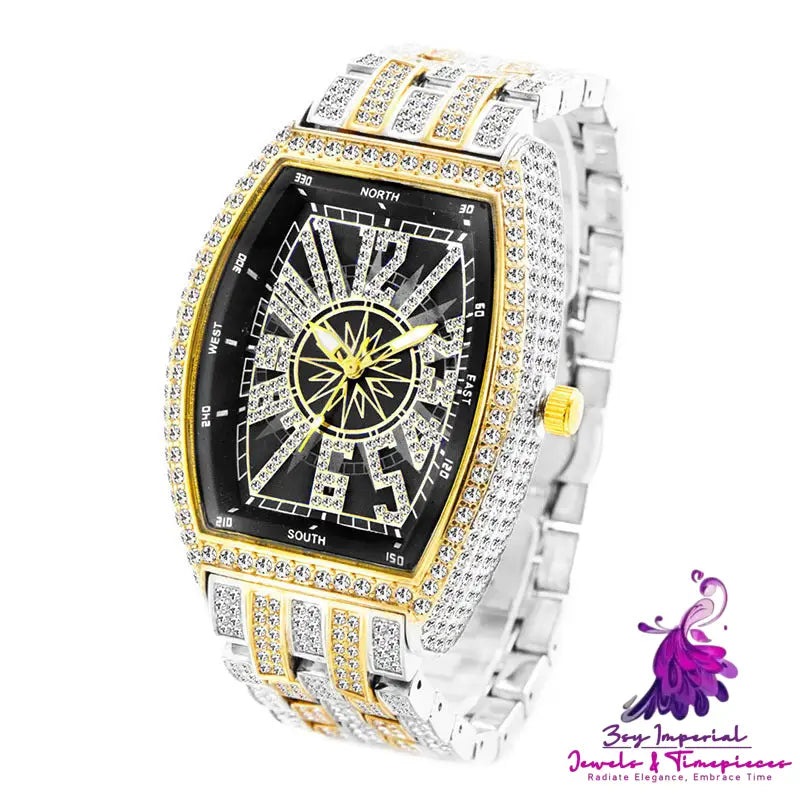 Diamond Barrel Digital Men’s Watch