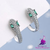 Personalized Snake Diamond Earrings