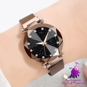 Starry Sky Square Diamond Ladies Watch