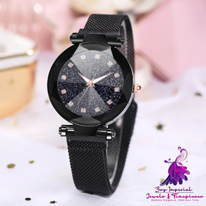 Starry Sky Square Diamond Ladies Watch