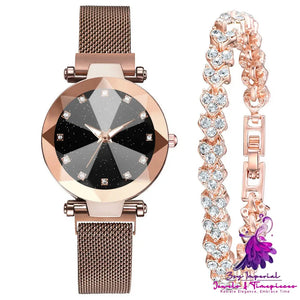 Starry Sky Square Diamond Ladies Watch