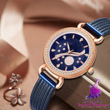 Diamond-set Fashion Waterproof Watch for Women