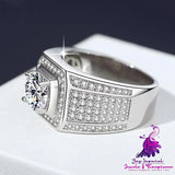 Full Diamond Inlaid Men’s Diamond Ring