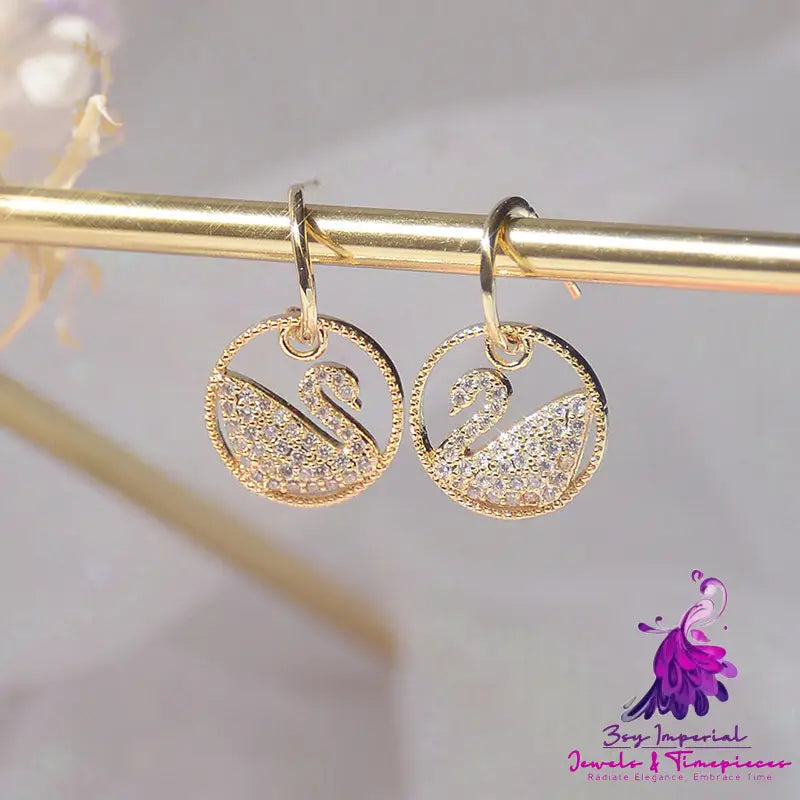 Diamond Gold Stud Earrings