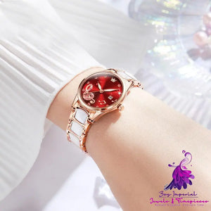 Diamond Inlaid Fashion Women’s Quartz Watch