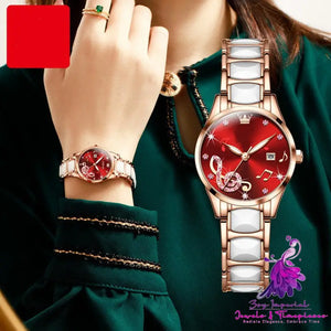 Diamond Inlaid Fashion Women’s Quartz Watch