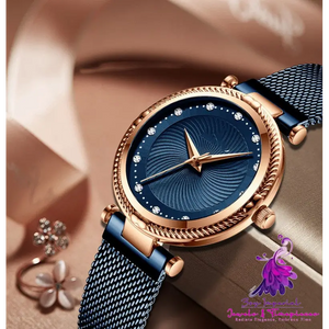 Mesh Diamond Inlaid Women’s Watch